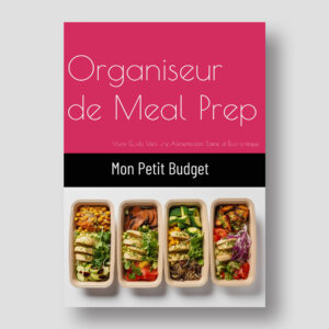 gérer mon budget -planificateur prep meal